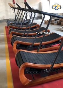 YL-T006 di FITNESS leader coraggioso prezzo all'ingrosso commerciale palestra attrezzature Fitness legno curva manuale tapis roulant meccanico - Product Image 6