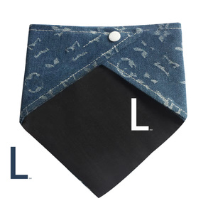 סיטונאי מעצב הסיטונאי קלאסי בסגנון ספורט יוקרתי כותנה פוליאסטר הדפסה מחמד צעיף משולש חתול כלב בנדנה - Product Image 3