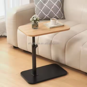 Muebles para el hogar, mesa de centro en forma de <span class=keywords><strong>C</strong></span>, mesa auxiliar rectangular de madera para sala de estar, estudio, cabecera o balcón, mesa de centro pequeña - Product Image 5
