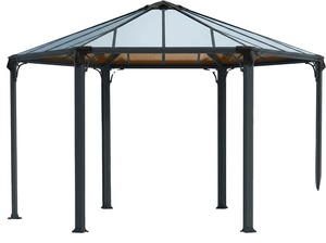 For <strong>Canopia</strong> Monaco Garden Gazebo Highly Durable Hardtop Gazebo 450 X 390 Cm. Robust Aluminum Construction Polycarbonate Roof. - Product Image 2