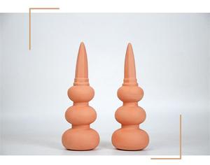 Dispositif d'arrosage automatique <span class=keywords><strong>en</strong></span> céramique à pointes <span class=keywords><strong>en</strong></span> argile <span class=keywords><strong>terre</strong></span> <span class=keywords><strong>cuite</strong></span> pour gourde conçu sur mesure pour les plantes <span class=keywords><strong>en</strong></span> pot de bureau - Product Image 3