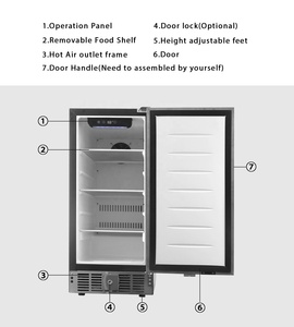 BC-85B Hicon, Nuevo Diseño, Refrigerador Integrado de 82L, Refrigerador de Cocina, Refrigerador Doméstico con Compresor - Product Image 4