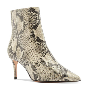Bottines à bout pointu à talons hauts, imprimé serpent, pour femmes, bottes courtes à la cheville, offre spéciale - Product Image 5