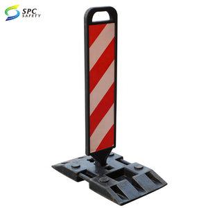 Snelweg Oprit Flexibele Plastic Pu Verkeer Delineator Marker Post Rubber Base Verkeer Lijn Road Veiligheid Separator Lane Verdelers - Product Image 4