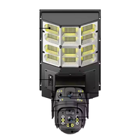 100000Lithium extérieur 1200W lumière solaire de jardin Led 4K 8MP double objectif CCTV IP PTZ caméras 4G WiFi CMOS capteur ABS IP66 pour route