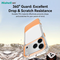 Pengiriman Cepat, Anti Jatuh, Anti Guncangan, Casing HP Transparan TPU dan PC untuk iPhone 17 Pro Max
