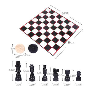 2 trong 1 GẤP tông cờ vua draughts <span class=keywords><strong>backgammon</strong></span> Set handmade cờ vua bằng gỗ Cờ - Product Image 6