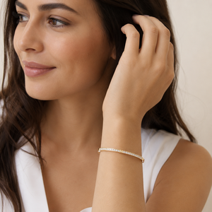 Brazalete de Acero Inoxidable con Diseño de Trébol, Sin Deslustre, para Mujer, Diseño Exclusivo, Joyería de Moda INS - Product Image 2
