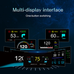 Écran couleur HUD de navigation <span class=keywords><strong>C1</strong></span> pour voiture avec prise en charge OBD, projection de vitesse portable et personnalisation - Product Image 3