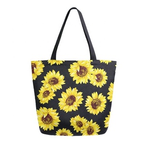 Bolso de compras con asa de algodón para mujer, bolsa de mano con logotipo de impresión Digital, a la moda, personalizado - Product Image 1