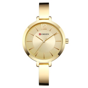 Relojes dorados a la moda para mujer, reloj de cuarzo ultrafino de acero inoxidable, reloj romántico para mujer, relojes para mujer, Montre Femme - Product Image 1