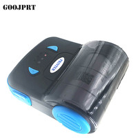 Mini-imprimante thermique portable 80 mm avec batterie 2000 mAh, 203 DPI, sans encre, noir et blanc, 3 pouces, en stock