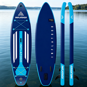 InflaToGo Tabla de Paddle Surf Inflable (<span class=keywords><strong>SUP</strong></span>) de PVC Resistente de 12' para Uso en el Océano - Ecológica - Product Image 3