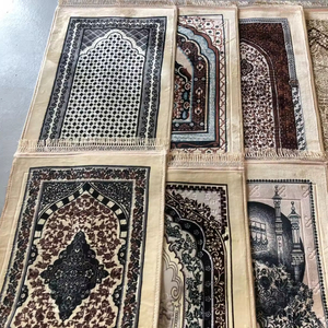 Muslim Prayer <strong>Mat</strong> Islamic Very Thick Prayer Rug Hot Sell Luxury Sajadah for Men Women Polyester Modern Rectangle <strong>Bedroom</strong> <strong>Mat</strong> - Product Image 2