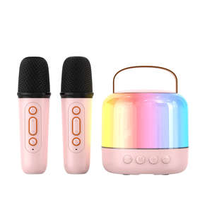 Haut-parleur complet en promotion avec éclairage RGB, double microphone, mode karaoké professionnel et réglage du volume élevé - Product Image 4