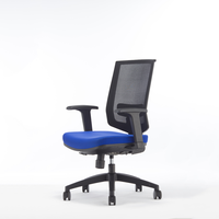 Chaise de bureau ergonomique à dossier mi-haut en PU et tissu maillé, avec roulettes, pour la maison et le bureau – Vente directe usine