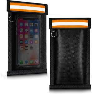 Usine personnalisée 20*10cm ignifuge <span class=keywords><strong>de</strong></span> haute qualité RFID porte-clés <span class=keywords><strong>Cage</strong></span> RF pochette <span class=keywords><strong>de</strong></span> blindage <span class=keywords><strong>téléphone</strong></span> <span class=keywords><strong>portable</strong></span> Signal bloquant le sac <span class=keywords><strong>Faraday</strong></span> - Product Image 1