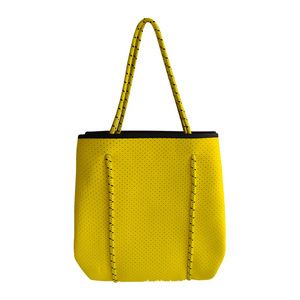 Loisirs voyage néoprène matériel sac de plage homochromie poinçonnage maman sac à provisions Portable mère sac - Product Image 6