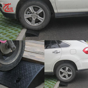 500x500x200 मिमी काले हटाने योग्य लोडिंग रैंप प्लास्टिक की गति मोटर साइकिल चालक के लिए प्लास्टिक स्पीड बैम्प्स - Product Image 5