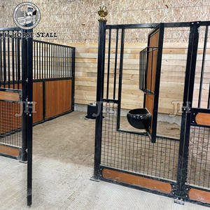 Personnalisé Permanent Bambou En Bois Cheval Équestre Équipement Portes Boîte Panneaux Avant Écuries Chevaux Cloisons Coulissantes - Product Image 4