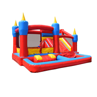 Aire de jeux gonflable compacte pour enfants, idéale pour les jardins résidentiels