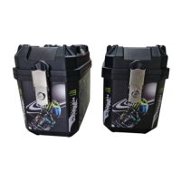 Boîtier supérieur latéral de moto ABS 28L Boîtier supérieur de coffre de conception démontée étanche