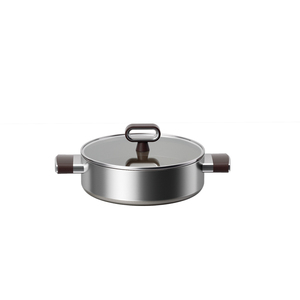 Geätzte Titan-Bratpfanne mit individuellem Logo, dreilagig beschichteter Edelstahl, antihaftbeschichtete Kochpfanne - Product Image 2