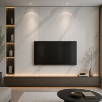 Dalle de porcelaine grès cérame effet Calacatta gris veiné 1600x3200mm de qualité supérieure pour revêtement de sol de villa moderne