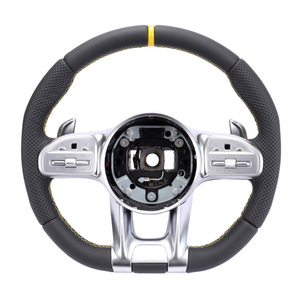 Volant <span class=keywords><strong>sport</strong></span> en cuir perforé pour Mercedes Benz W166 W167 W176 W177 W202 W203 W204 W205 - Product Image 4