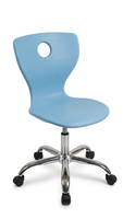 Chaise d'école avec siège en plastique, structure métallique, ergonomique, empilable, design moderne, durable, pour usage commercial, maison, bureau, salon, salle de sport, appartement