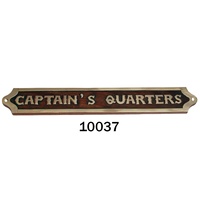 Plaque murale nautique en laiton en bois sur mesure "CREW'S QUARTERS" à vendre Plaques murales en métal Panneaux de porte et enseignes à vendre