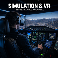 Câble AOC 2.1 80 Gbps Ultra-High Speed UHBR 20 pour 16K/8K/4K Taux de rafraîchissement élevé Certifié VESA