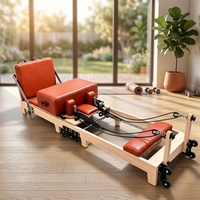 Machine de Pilates pliable en bois de chêne massif de qualité supérieure, portable et réglable, pour studio de Pilates, fitness et bien-être, garantie 10 ans