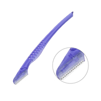 Rasoir à sourcils pliable en acier inoxydable pour femmes, tondeuse à sourcils avec poignée lisse, outil de précision pour la mise en forme des poils du visage