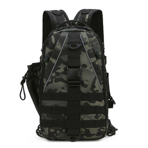 Borsa Multifunzionale per Attrezzatura da Pesca, Zaino in Nylon Idrorepellente con Tasca Porta Bottiglia d'Acqua - Product Image 5