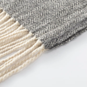 Dr.Wool Factory Supply 127*152 + 2*10CM Couverture luxueuse à pompons Couverture en laine - Product Image 2