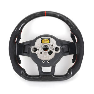 Volante de Cuero con ACC <span class=keywords><strong>R</strong></span> Line para VW Volkswagen <span class=keywords><strong>Golf</strong></span> 6 7 7.5 8 <span class=keywords><strong>R</strong></span> MK6 MK7 MK8 Polo Passat B8 CC Scirocco Tiguan Touran - Product Image 2
