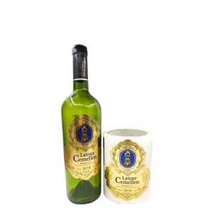 Etiquetas de vinho UV em folha de ouro premium ODM etiqueta de vodka impressa personalizada etiqueta autoadesiva fornecedor da China