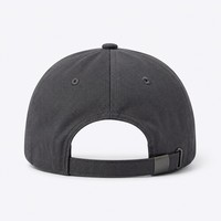 Casquette de baseball non structurée en sergé 100 % coton, 6 panneaux, avec patch tissé personnalisé, taille unique réglable, pour le sport – Vente en gros