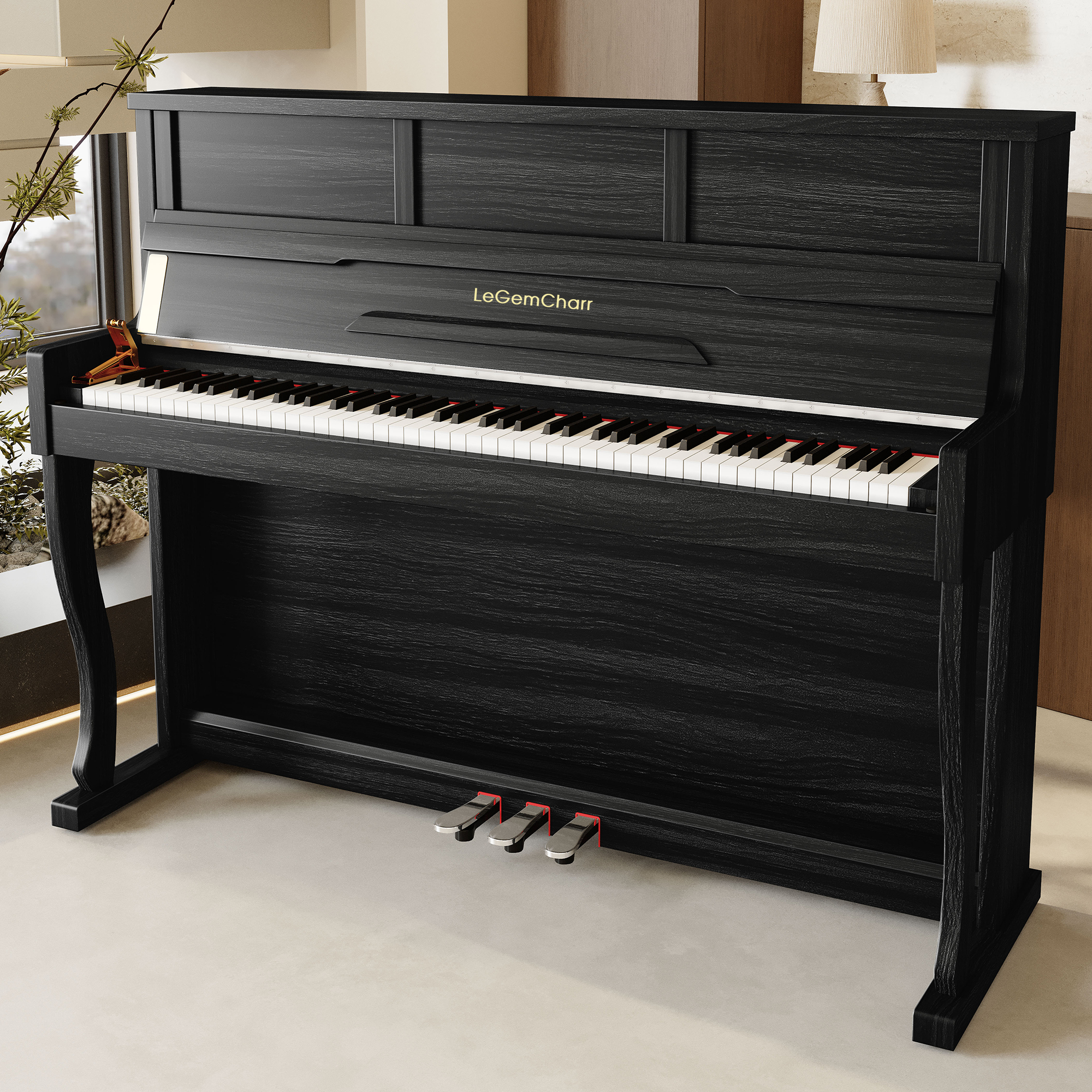 Wood grain black