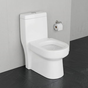 Modern Two Piece Washdown Toilet Floor Mounted Dual Flush Ceramic Bathroom Water Closet WC Set - Product Image 6
