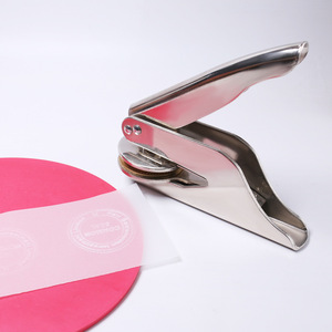 Tùy chỉnh công ty Kim Loại Logo Pocket văn phòng cá nhân con dấu dập nổi Chất lượng cao dập nổi tem - Product Image 6