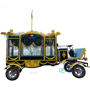 Classic Car White Funeral Hearse New Custom Made Funeral Hearse High Quality Electric Funeral Hearse Car Special Transportation - Product Image 3
