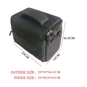 YTGEE moda pequeña protectora acolchada a prueba de golpes DSLR <span class=keywords><strong>Iner</strong></span> Carry Case hombre mujer Nylon profesional Cámara Digital bolsa Crossbody - Product Image 3