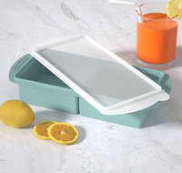 Moules de congélation en silicone 2 tasses avec couvercles pour congeler les restes de lasagne soupes sauces casseroles préparation de repas et plus