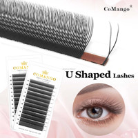 Extensions de cils U YY Lash, cils en forme de U, fleurs parallèles, cils doux, faux cils C/D 8-15 mm, fournisseur de cils naturels