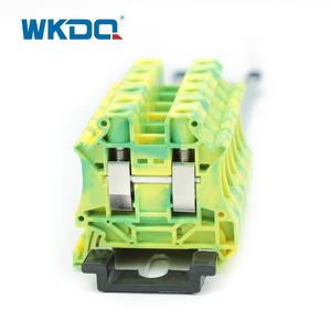 JUT10 <span class=keywords><strong>Bornier</strong></span> de terre PE DIN Rail <span class=keywords><strong>10mm2</strong></span> pour panneau électrique - Product Image 1