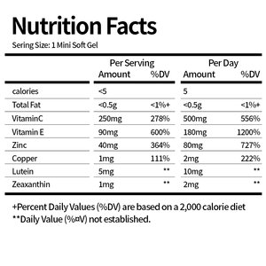 Oem תווית פרטית lutin תוספת zaxanthin עם ויטמין c, ויטמין e, אבץ, ונחושת - Product Image 2