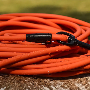 Produk penjualan terbaik 2024 warna-warni polyester kalung anjing tren tali tali perangkat keras mewah tali kulit leashlockvbiothane anjing - Product Image 6