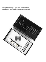 Kit de 1 capsule et 1 tamper en acier inoxydable, accessoires pour café, rechargeables, pour capsules de café NESPRESSO au goût sucré